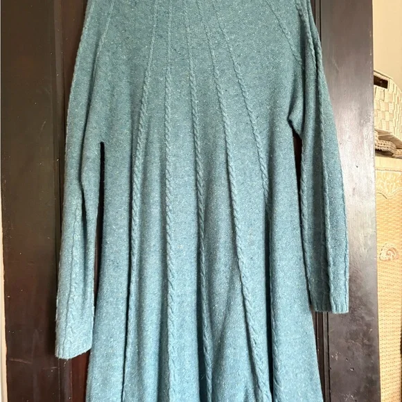 Sundance Green Ribbed Long Sleeve Sweater Dress - Picture 5 of 6